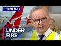 Albanese responds to criticism over free Qantas flight upgrades | 9 News Australia