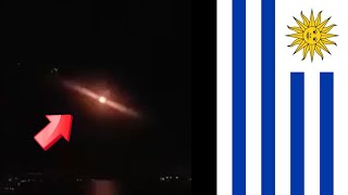 Saucer-shaped UFO halted over Uruguay(Space) #UFO