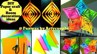 DIY Paper Craft ideas | Room decor ideas for Christmas | wall hanging decoration ideas
