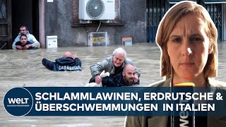 UNWETTERKATASTROPHE IN NORDITALIEN: Überschwemmungen \u0026 Schlammlawinen -Acht Tote, Tausende evakuiert