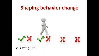 Shaping Behavior Change: Weakening Problematic Behaviors