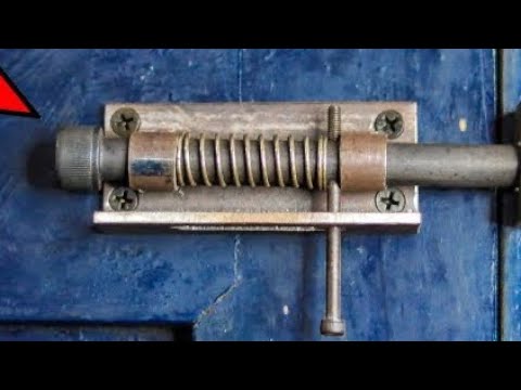 HOW TO MAKE AUTOMATIC DOORLOCK | DIY AUTOMATIC DOOR LOCK | METAL WORK ...