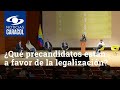 ¿Qué precandidatos están a favor de la legalización? Así debatieron sobre políticas antidrogas