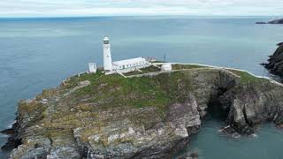 SOUTH STACK ISLAND ANGLESEY BY DRONE 4K