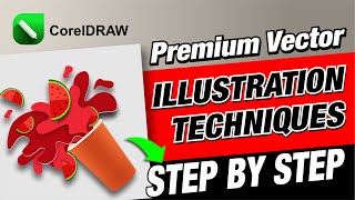 🔥 CorelDRAW Tutorial: How to Create Premium Vector Illustration 🔥