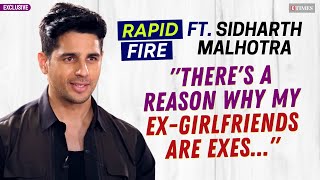 Sidharth Malhotra's RAPID Fire On EX-Girlfriends, CRAZY Fans & More | 10 Years Of SOTY