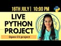 LIVE Python project coding | Python live stream | fun with data science | projects for beginners