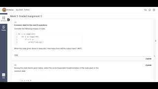 IIT MADRAS BS DEGREE | Python Week 3 Graded Assignment Solutions | Sep 2025