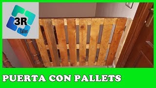 IDEAS CON PALETS, puerta / barrera para niños y perros, DECORA Y RECICLA