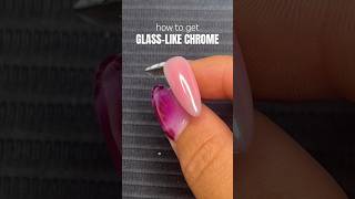 no more shimmery chrome!! #chrome #chromenails #glassnails #nailart