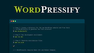 Automate your WordPress development workflow - WordPressify