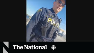 OPP officer appears to share security info with protester at Trudeau event