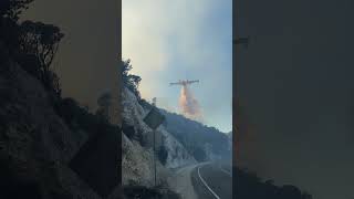 Firefighters battle Lidia Fire in Acton, Calif. Jan 8, 2025.