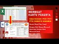 Administrasi | Mudah Membuat Kartu Peserta Ujian plus Foto | Mail Merge Excel ke Word