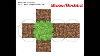 Papercraft-Boneco de Papel do Minecraft faça o seu mesmo