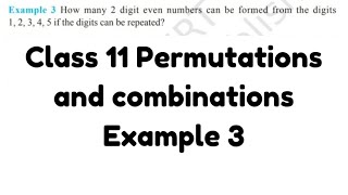 NCERT Class 11 | Permutations \u0026 Combinations | Example 3 Solution Explained