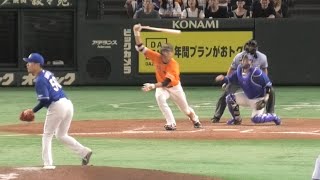 -2023.07.30-【NPB】８回裏 清水達也 秋広に技アリ先制2点タイムリー打で均衡破れる 中日ドラゴンズ（vs読売）