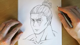 Aoi Todo Drawing Tutorial | Jujutsu Kaisen | Pencil Sketch | Learn to Draw! ✍️