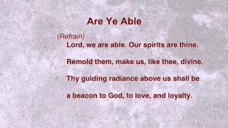 Are Ye Able (United Methodist Hymnal #530)