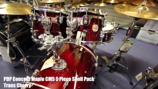 PDP Concept Maple CM5 5 Piece Drum Kit Demo