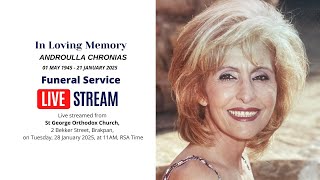 Androulla Chronias Funeral Service Live Stream