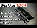 Test simulasi tempur dengan senter EDC kelas militer super terang Wurkkos TD04