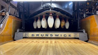 Rake adjustment on a Brunswick A Jetback and A2 Pinsetter - Garage Bowling Alley #bowling #brunswick