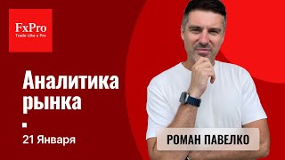 Вариант по Битку (опять). Рост золота. Рост стоимости нефти. Аналитика от FxPro на 21 января.