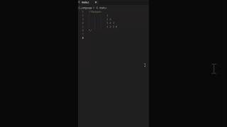 Print This Amazing Number Pattern in C | C Language | Tutorial #programming #shorts