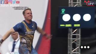 Erik Karlsson - 5th Place 774kg Total *Deadlift World Record* - 83kg Class 2019 IPF Classic Worlds