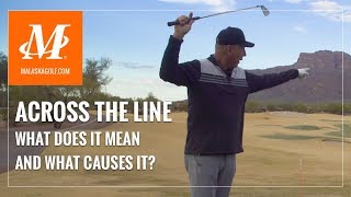 Malaska Golf // Across The Line - What Causes Your Club to Cross The Line in Your Backswing