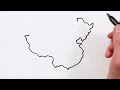 how to draw china map countries maps easy drawing tutorial