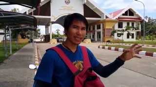 เดินทางจากเมืองสตึงเตรงไปยังด่านชายแดนกัมพูชาลาว Cambodia and Lao International Border Checkpoint