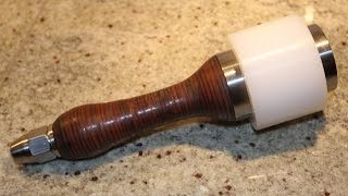 UHMW, leather, and steel mallet or hammer made for Randy Richard