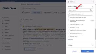 Using the Result List on the New EBSCO User Interfaces Tutorial