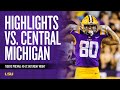 LSU Football vs. Central Michigan Highlights