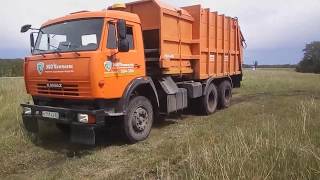 Один рейс на мусоровозе. Новое видео.