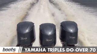 Triple Yamaha F300 Outboards Blow Past 70mph