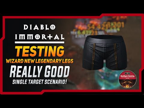 Testing Wizard New Legendary Legs – Really Good – Diablo Immortal