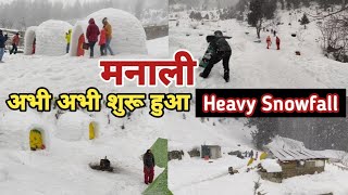 manali live snowfall today | manali snowfall update | manali | sethan village manali | sethan manali