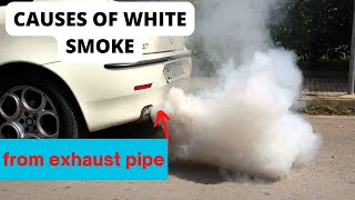 Causes of white Smoke from the exhaust pipe and how to fix