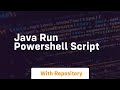 java run powershell script