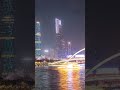 廣州珠江新城與海心大橋夜光秀