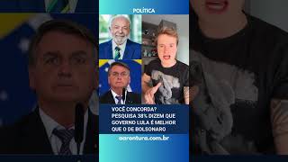 🚨 Você concorda? 38% dizem que Governo Lula é melhor que o de Bolsonaro