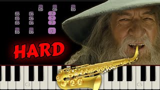 How to Play Epic Gandalf Sax on Piano