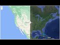 Creating a split-panel map using leafmap with only one line of code