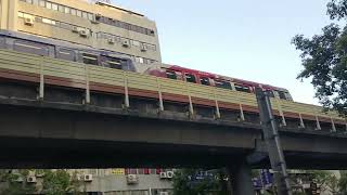 (1130312) 台北捷運 文湖線往動物園BT370型看棒球彩繪列車BR12中山國中出站