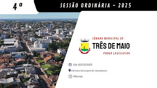 4ª SESSÃO ORDINÁRIA - 2025