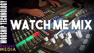 Watch me mix a live event