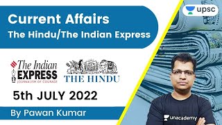 Current Affairs| The Hindu/Indian Express | UPSC Foundation Batch 2023 | Pawan Kumar